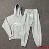 Felpa Leggera con Stampa Nave Classica Corteiz Set Pantaloni Jogger Coordinati Uomo Donna Streetwear Casual