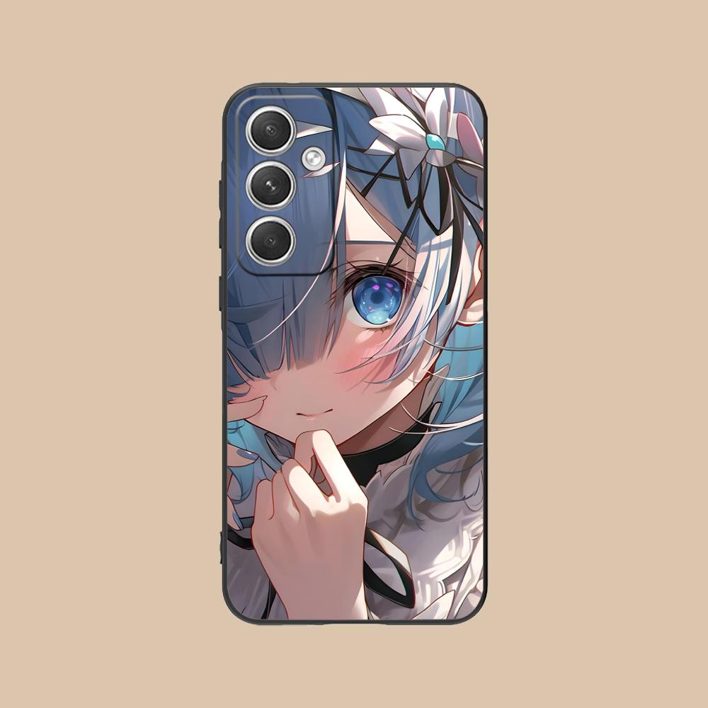 ReZero Rem Waifu Mobile Phone Case for Samsung Galaxy S26 S25 S24 S23 S22 S21 S20 Note20 Plus FE Ultra Colorful Cover Cellphones