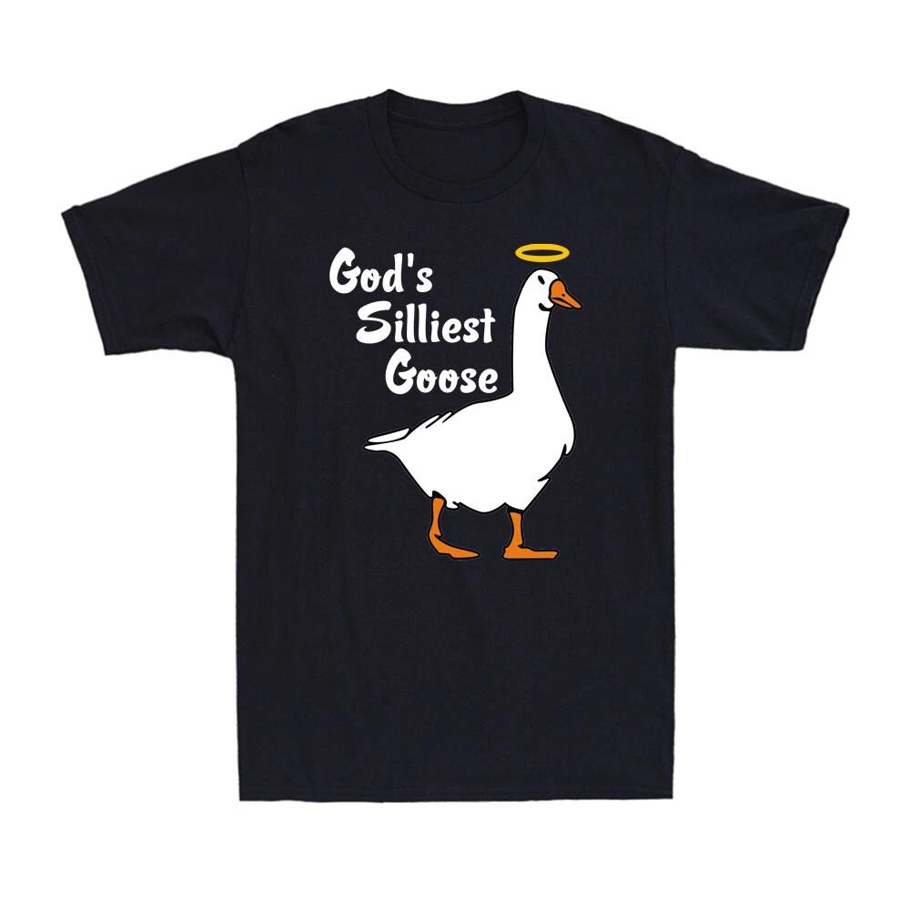 God s Silliest Goose Funny Goose Waterbird Animal Lovers Gift Men s T-Shirt S