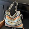 Fashion New Soft Durable Vintage Tote Large Capacity Premium Texture Soft Durable Seaside Vacation Outdoor Commuter Shoulder Crossbody Bag