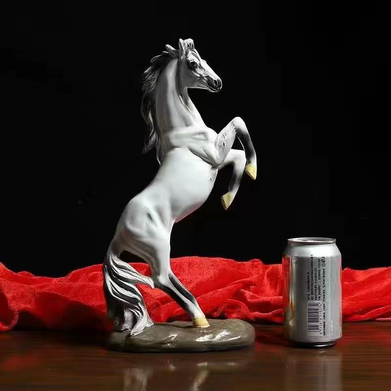 Resin Animal Horse Decoration Sculpture Statue European Style Ornaments Home, Living Room, Office Decoration Accessories