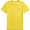 Polo Solid Color Crew Neck Logo Pullover Short Sleeve T-Shirt Men Tops Yellow 710671438-358