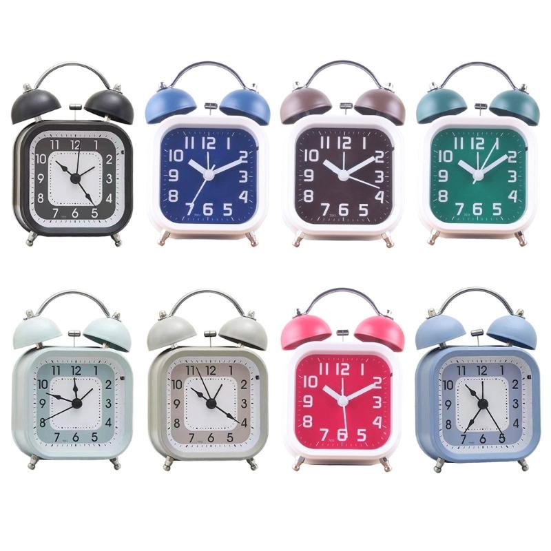 3'' Mechanischer Wecker Genaue Zeitanzeige Studentenuhr Lauter Ton, Batteriebetrieben Metallrahmen