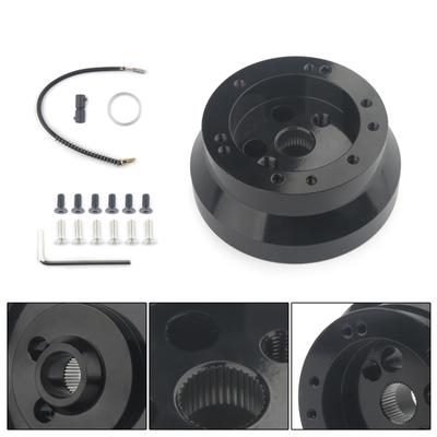 5 & 6 Hole Steering Wheel Polished Short Hub Adapter for Ididit Chevy Quick Release Billet Steering Wheel Hub Adapter