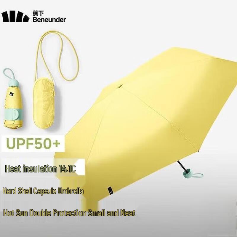 Beneunder Capsule 5-Fold UV Sun & Rain Umbrella