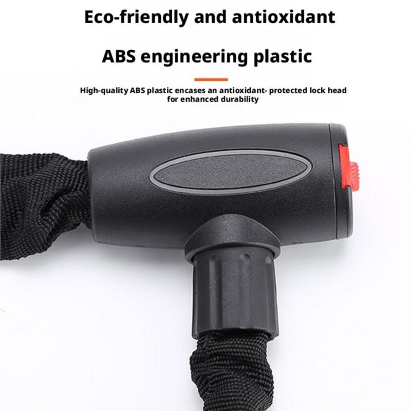 Outdoor Bicycle Chain Lock with Keys Anti-Theft Security Lock for Mountain Bike Electric Bike Motorcycle 60CM 90CM 120CM 150CM 4