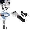 Electric Auto Heated Windshield Ice Scraper Flashlight Snow Melter Removal Car