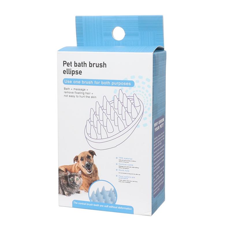 Perie universală de baie din silicon pentru pisici și câini