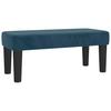 Box Spring Bed with Mattress Dark Blue 100 x 200 cm Velvet