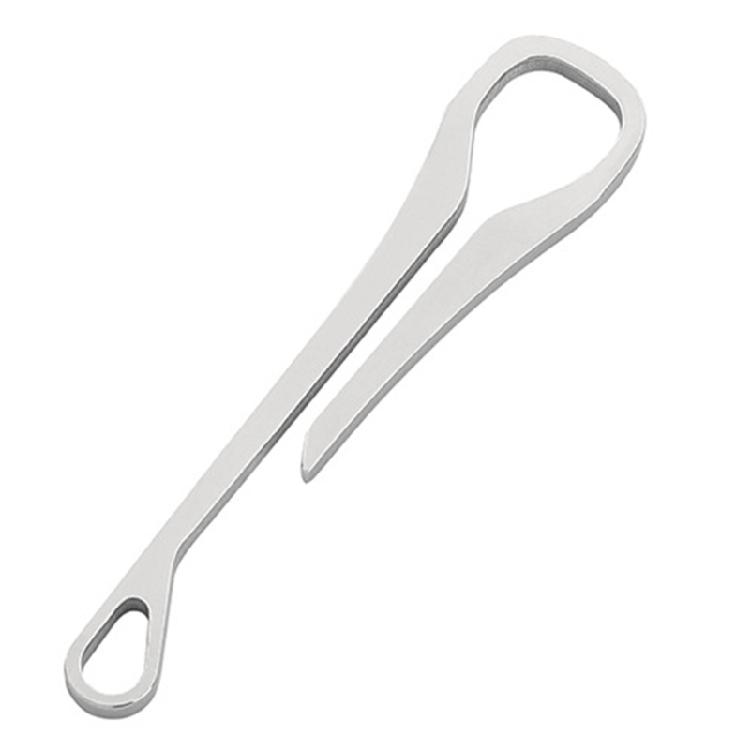 2 Pcs Pocket Clip Stainless Steel Belt Buckle Outdoor Carabiner Hook Buckle