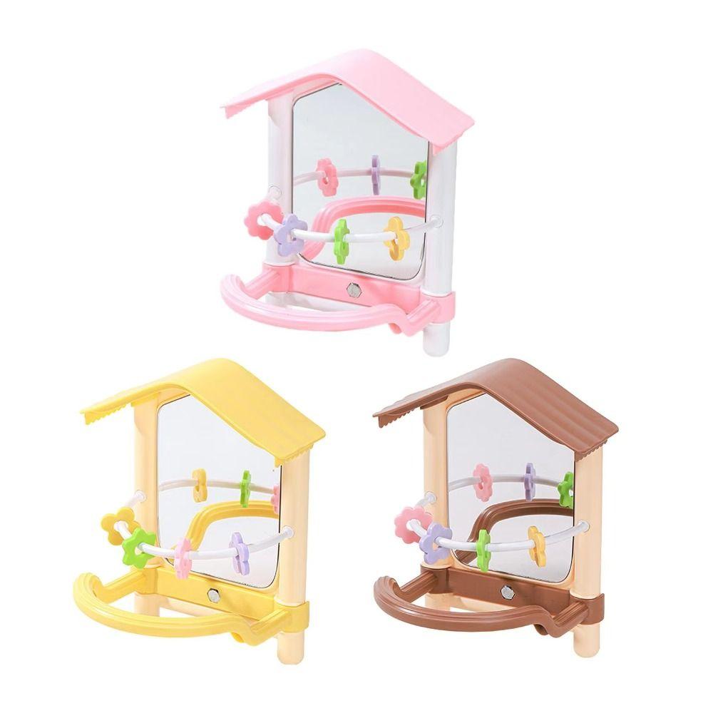 Anti-slip Parrot Mirror Toy Bite-resistance Bird Mirror for Cage Bird Cage Toys  Yard Garden