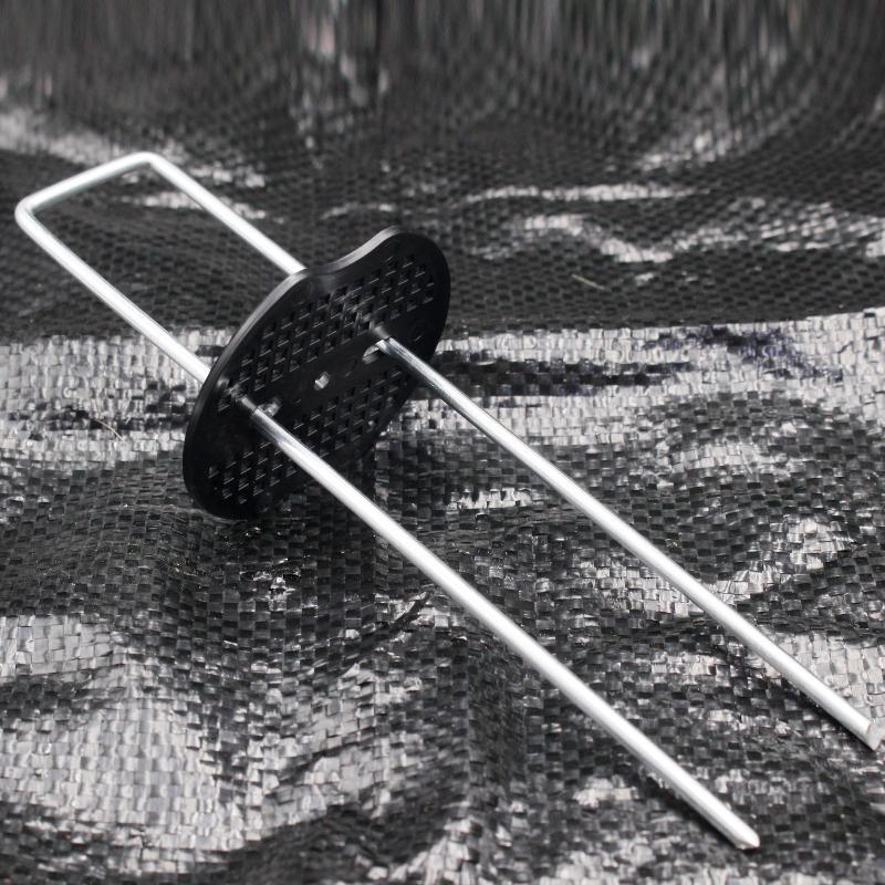 10 Pcs Heavy Duty Galvanized Steel Garden Stakes Rust Resistant Non Slip Washer For Securing Weed Barrier Turf