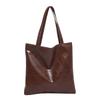 Stylish Large Capacity Women's Tote Bag 2024 New Fashion Casual Trendy Pu Shoulder Bag