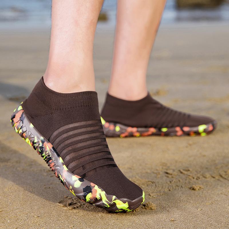 Men Aqua Shoes Women Water Shoes Beach Barefoot Quick Dry Swim Sandals Drainage Upstream Wading Sneakers For Fitness Yoga Diving Surf Camping Running