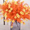 4 Bundles Artificial Flowers Fall Flower Faux Shrubs Plants Fall Shrubs Stems Fake Grasses For Indoor Outdoor Fall Decorations