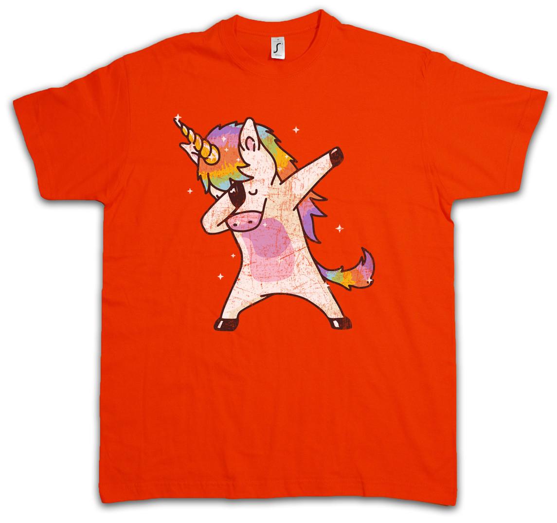 UNICORN DAB II T-Shirt Mens Womens Tees Top Dance DJ MC Disco Club Clubbing Party Hard Thug Rainbow 4XL