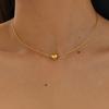 Ins Stainless Steel Heart Clavicle Chain, Minimal Titanium Steel Choker Necklace
