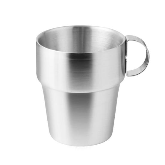 Tasses en acier inoxydable de petite taille, faciles à transporter, bouteilles d'eau en acier inoxydable de style européen pour cadeau