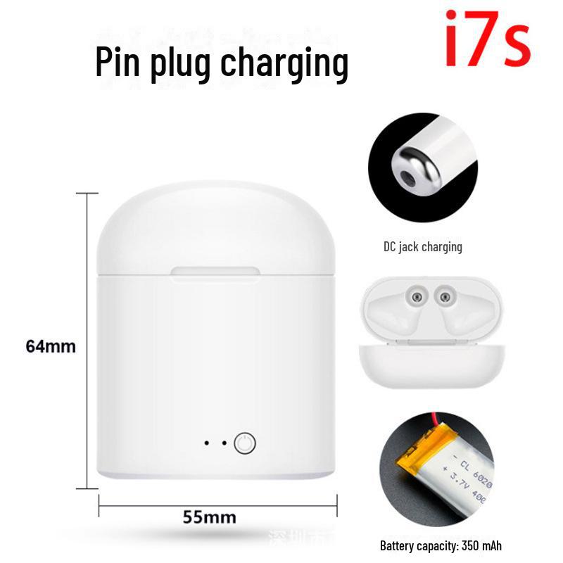 

Новая беспроводная спортивная Bluetooth-гарнитура i7 TWS Mini с зарядным чехлом, Bluetooth 5.3 Stereo.