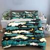 Clouds, crescent moon, stars. Bedding sets Duvet cover sets Duvet covers Pillowcases(1 * Duvet Cover 2 * Pillowcases without duvet insert)