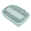 Lunch Box 3 Compartments 304 Stainless Steel Plastic Matching Spoon Chopsticks Portable Lunch