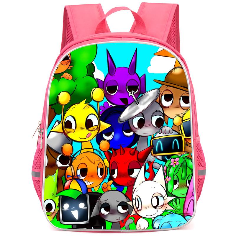 Rhythm Box Sprunki Hra Anime Batoh Studentský Školní Taška Počítačová Taška