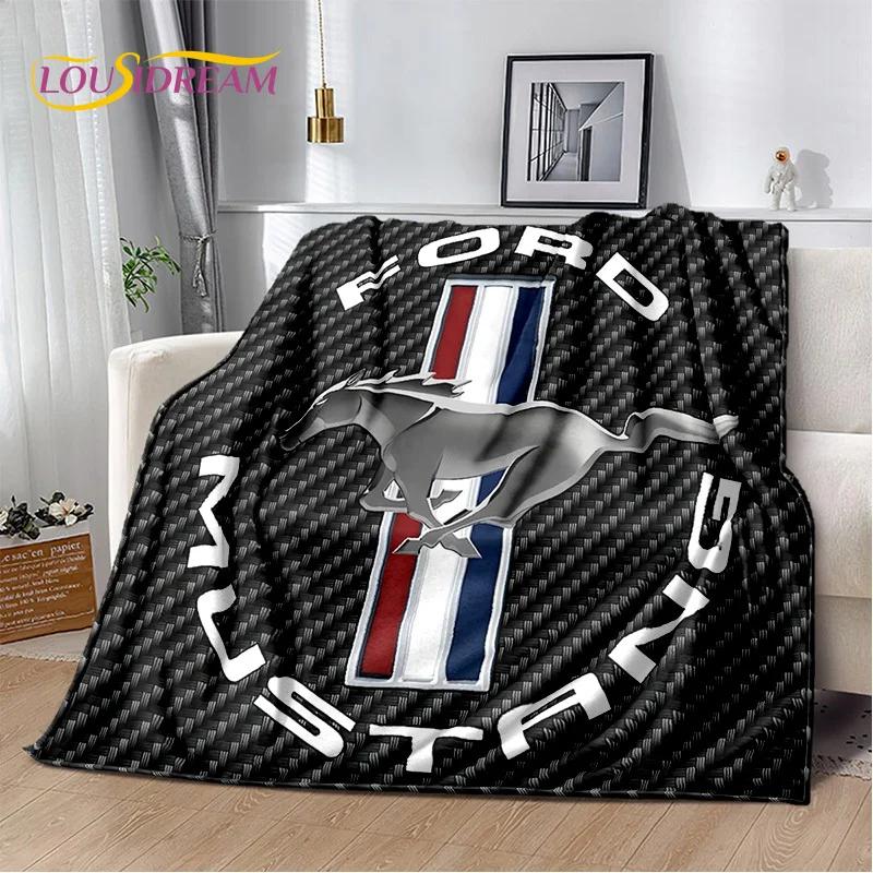 Classics 3D F-Ford GTR Mustang Car Soft Blankets,Keep Warm Throw Blanket Comfortable Blanket for Picnic Beds Sofa Home Bedroom