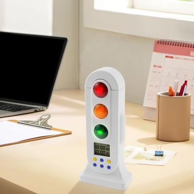Digital Timer Traffic Light Visual Audio Digital Timer Dual Mode Adjustable Volume Timer for Kids Study Time Management Tool