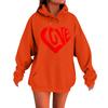 Women's Loose Comfortable Casual Fashionable Love Printed Long Sleeved Sweatshirt