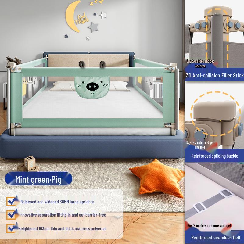 Gruba rura Ochraniacz na łóżko dziecięce - Barierka zapobiegająca upadkom