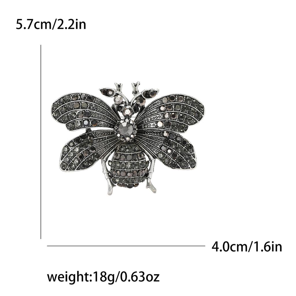 Legierung Strass Biene Brosche Mode Kreative Damen Anzug Strickjacke Korsage Ornament Anstecknadel