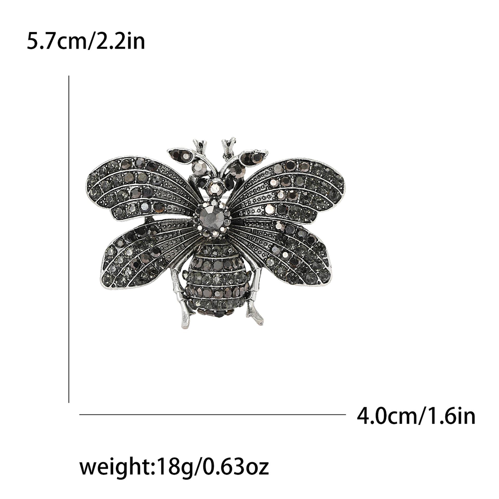 

Брошь пчела из сплава со стразами, модный креативный женский костюм, кардиган, корсаж, украшение, булавка