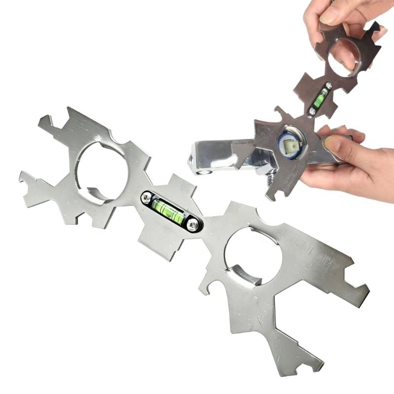 Multifunctional Bathroom Wrench Angle Leveling Wrench Shower Faucet Installation Faucet Wrench Maintenance