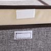 Foldable Cotton Linen Storage Box Convenient Double Lid Underwear Organizer Clothing Container for Home Organization