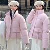 Short Down Cotton Jacket Women's 2025 New Fashion Stand-up Collar Cotton Jacket, Warm Winter Clothes, Slimming Jacket and Padded Jacket