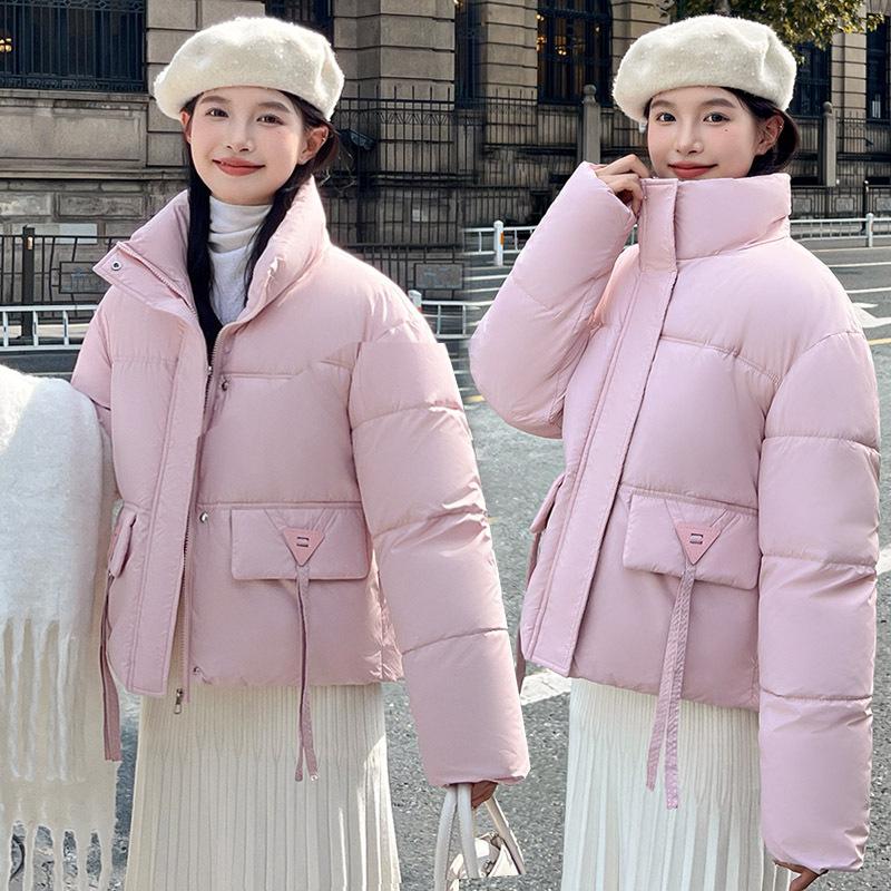Short Down Cotton Jacket Women's 2025 New Fashion Stand-up Collar Cotton Jacket, Warm Winter Clothes, Slimming Jacket and Padded Jacket
