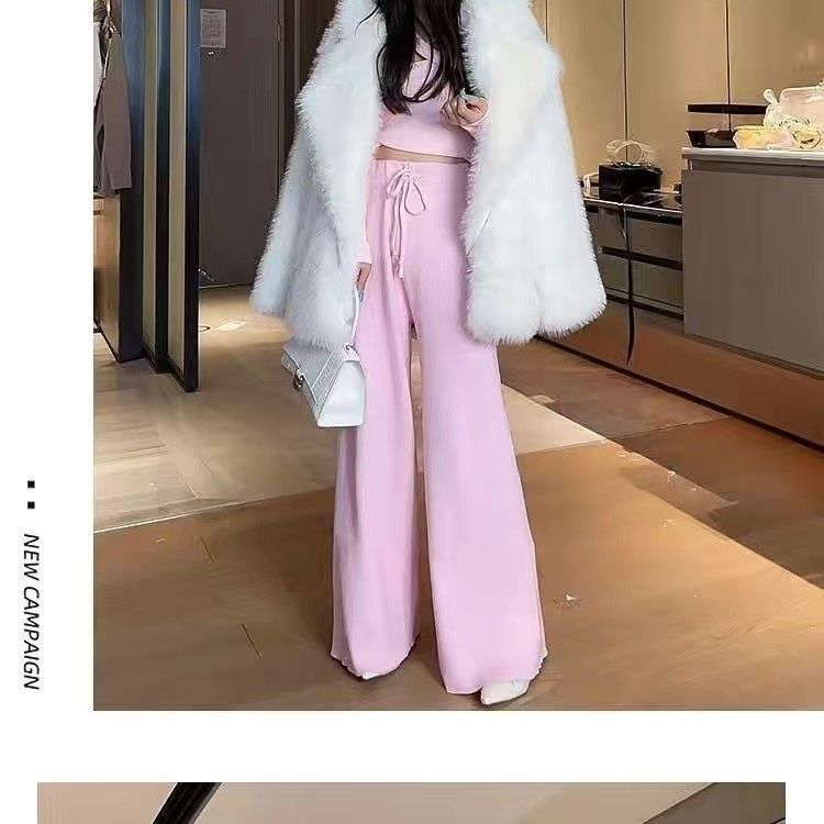 Imitation fox hair thin fashion medium and long suit fluff young imitation fur plush jacket female white