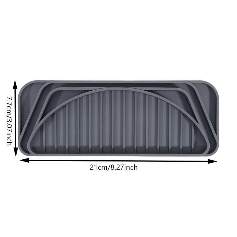 

1 шт. Силиконовый поддон для сбора капель в холодильнике, защита для диспенсера воды и льда с приподнятым дренажем, защита столешницы от протечек One Size