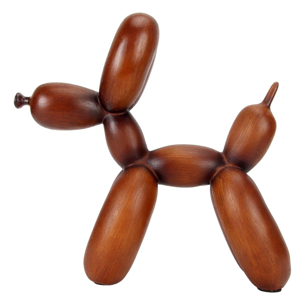 Balloon Dog Statue Colorfast Resin Smoothing Safe Durable Decorative Dog Figurine for Family Office