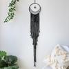 Black Macrame Wall Hanging Tapestry Sun Moon Dream Catcher Woven Handmade Home Decor