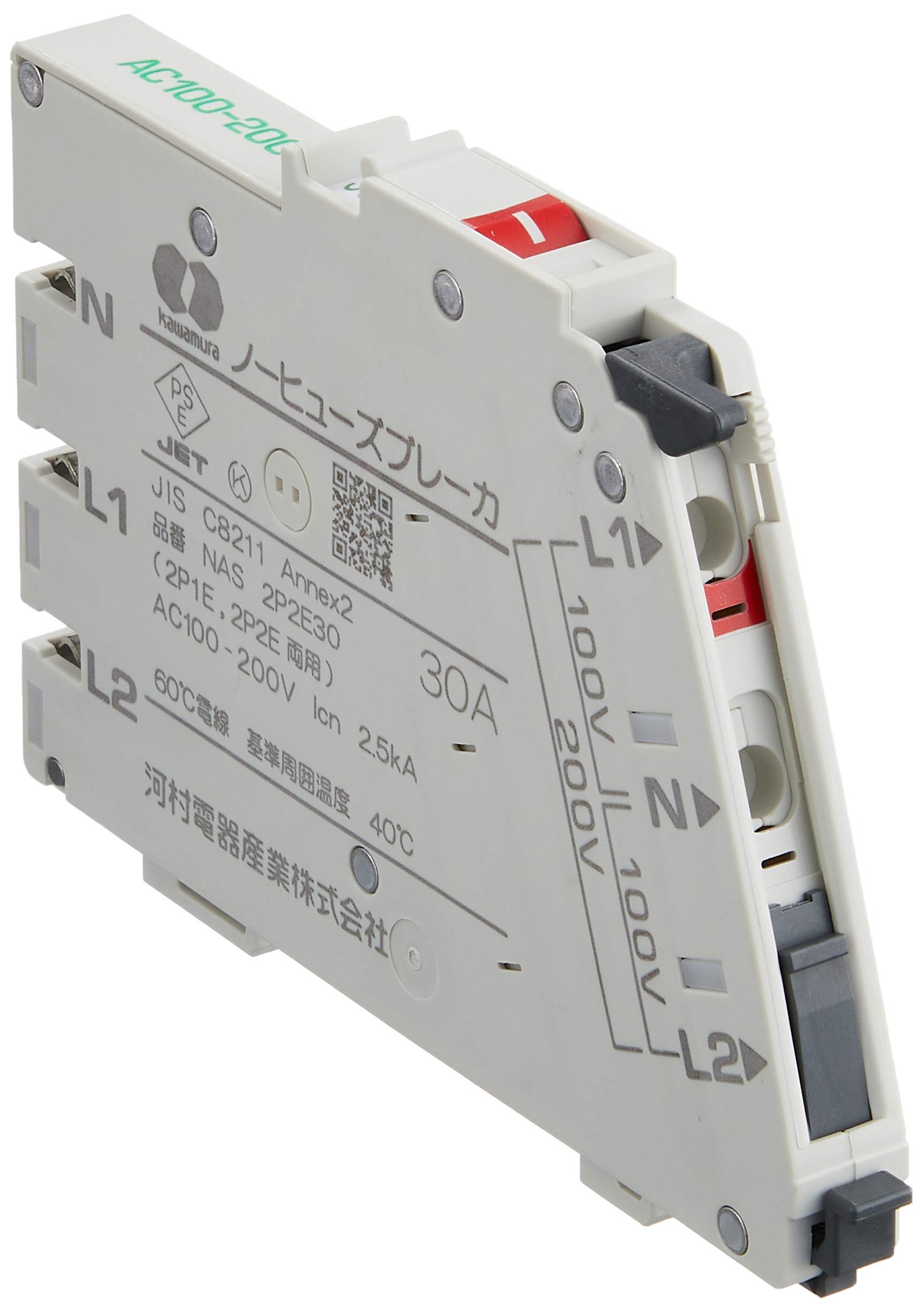 

Kawamura Electric Внутрішній ручний вимикач з лезом NAS 2P2E30