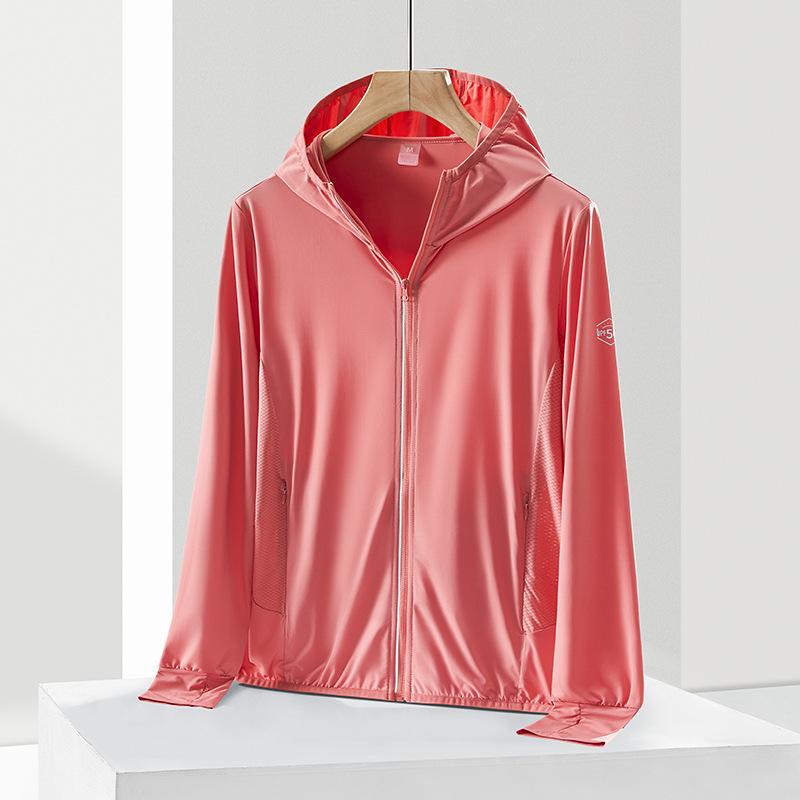 UPF50+ Ultradünne Eisseide Sonnenschutzjacke für Damen & Herren - Schlankmachend, Atmungsaktiv, UV-Schutz