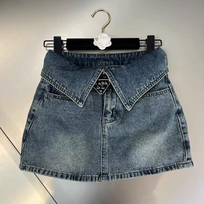 Y2k Hip Hip Wrap Spódniczka Jeansowa Harajuku Streetwear Letnia Rekreacyjna Moda Damska Z Wysokim Stanem Dopasowana Spódnica Trapezowa