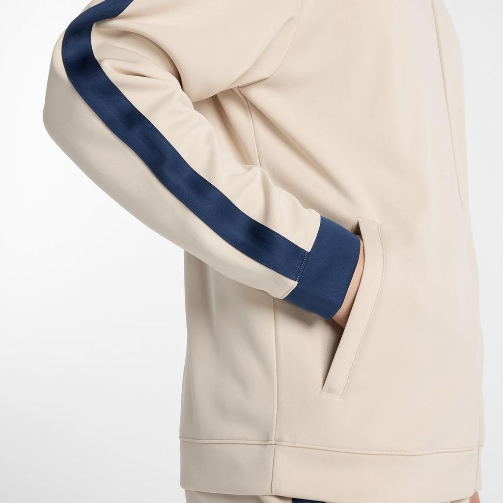 Model Worn by Otani Knit Track Jacket Jersey Club Activities Absorbent Quick Drying Training Wear TWF L [New Balance] Men's (AMJ51503) (Timber Wolf)