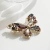 Trendy Hollowed-Out Rhinestone Butterfly Brooch For Women Insects Pins Badges Office Party Backpack Gifts Jewelry Accessories
