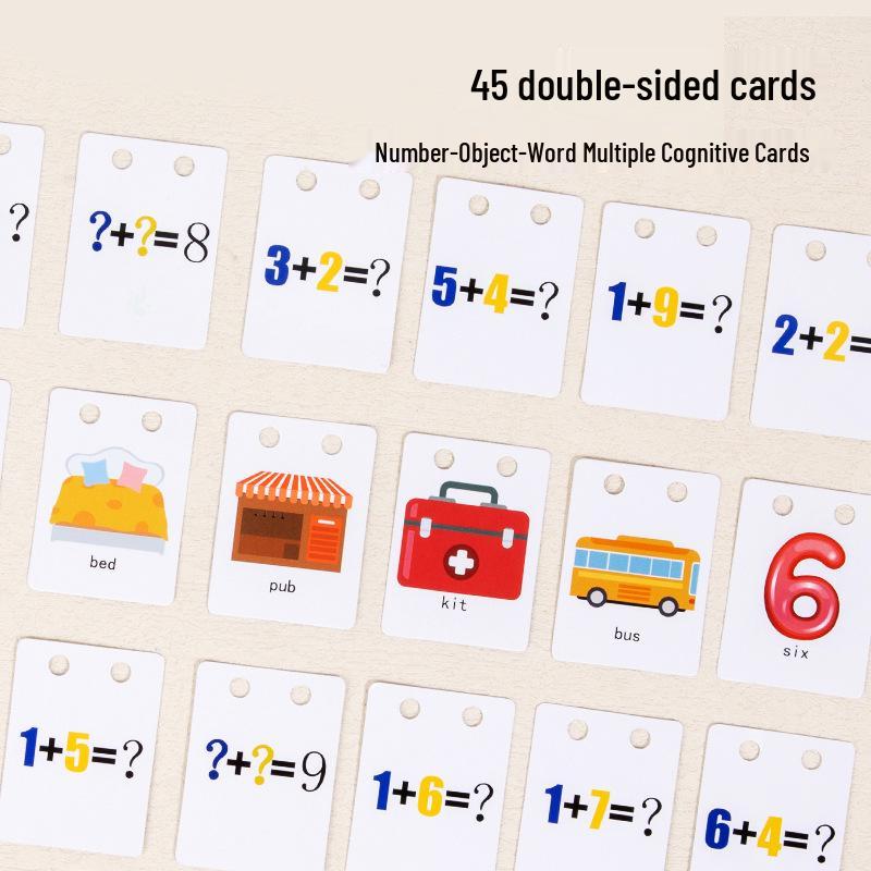 Educational Wooden Busy House: Multifunctional Toy for Early Learning in English & Math