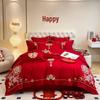 LISM Wedding Red Four-Piece Bedding Set