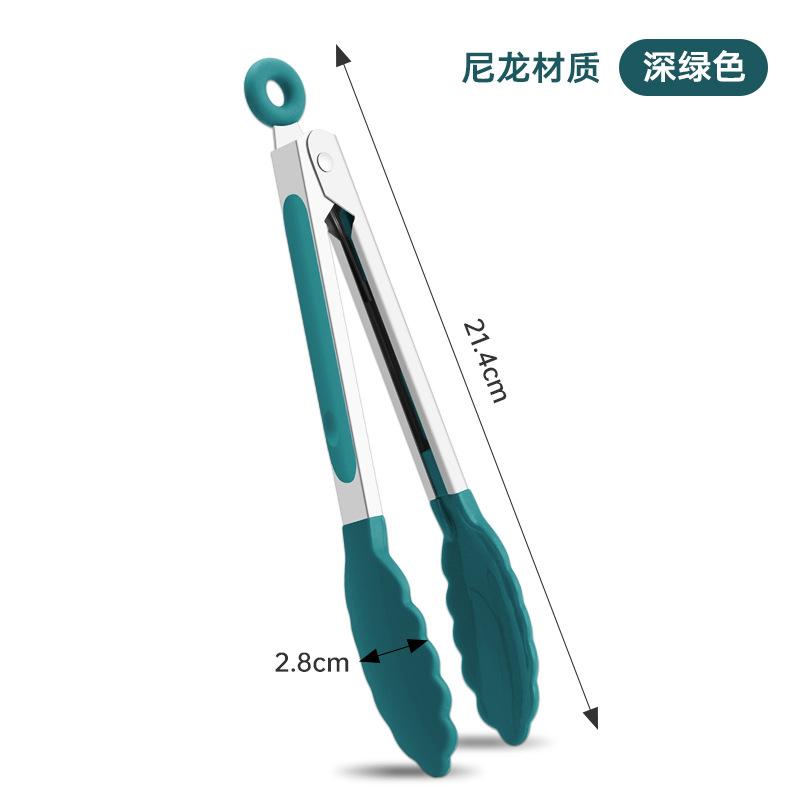 7 Inch Stainless Steel Food Tongs BBQ Salad Bread Cooking Clip Clamp Serving Utensils Tongs Tools Grill Kitchen Accessories 2025