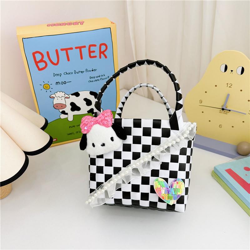 Очаровательная Мультяшная Силиконовая Детская Сумка Для Мальчиков И Девочек Легкая И Веселая BlackWhite