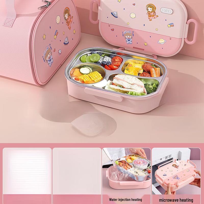 

Student Insulated Stainless Steel Lunch Box with Astronaut Bag